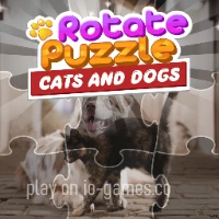 gameplay large view Rotate Puzzle - Cats and Dogs  gameplay small view