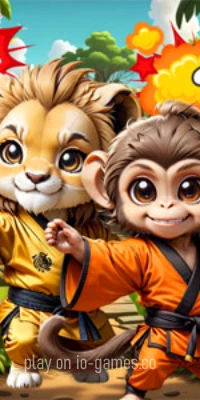 gameplay large view Train Kung Fu Animals in Clicker Adventure  gameplay small view