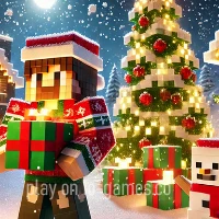 gameplay large view Minecraft Christmas Jigsaw: Festive Pixel Art Fun   gameplay small view