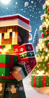 gameplay large view Minecraft Christmas Jigsaw: Festive Pixel Art Fun   gameplay small view