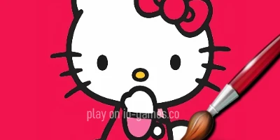 gameplay large view Easy Coloring Kitty  gameplay small view