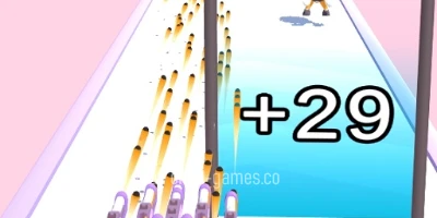 gameplay large view Merge Weapons Shooting 2048  gameplay small view