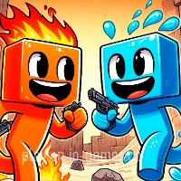 gameplay large view Fire and Water Blockman  gameplay small view