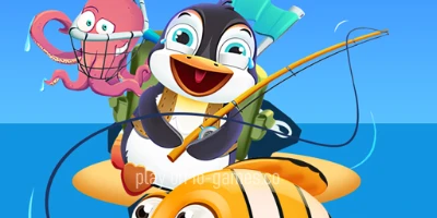 gameplay large view Baby Penguin Fishing  gameplay small view