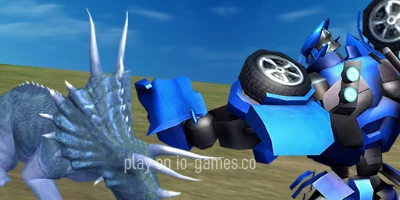gameplay large view Jurassic Dinosaur Mech Battle  gameplay small view