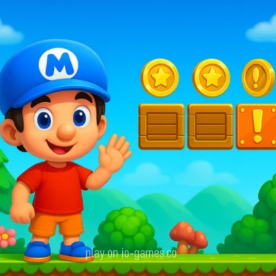 gameplay large view Super Mano  Run Blast and Slash  gameplay small view