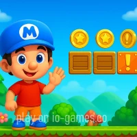 gameplay large view Super Mano  Run Blast and Slash  gameplay small view